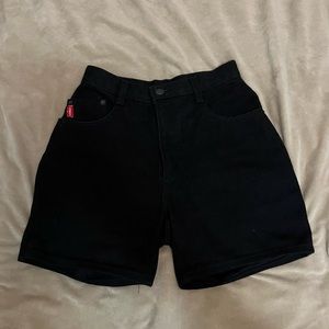 Cobra black denim shorts
